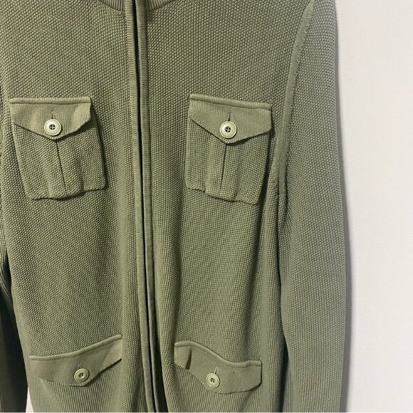 Gran Sasso Military Style Zipper Cardigan - Picture 5 of 7